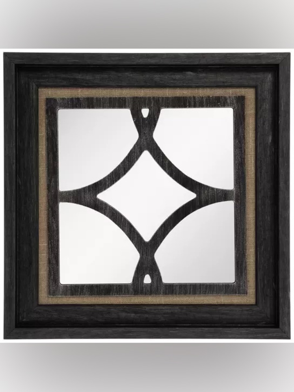 Linen Cutout Wall Mirror